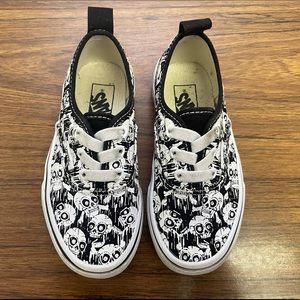 Vans® Kids Elastic Lace Skull shoes - sz 11